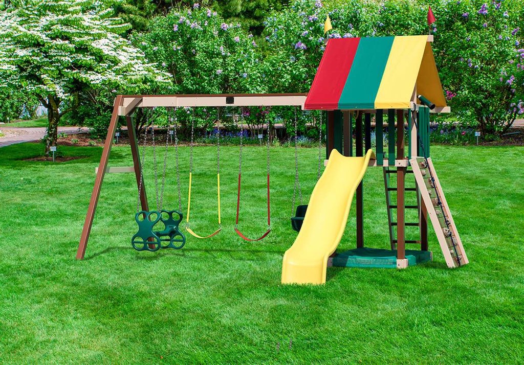 Poly Swing Sets Playmor Amish